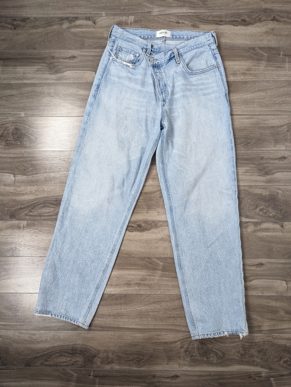 Agolde Women's Jeans Criss-Cross Size 27 Light Wash 100% Cotton